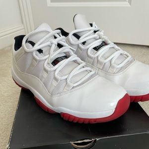 Nike Air Jordan XI 11 low cherry bottom sz 10.5
